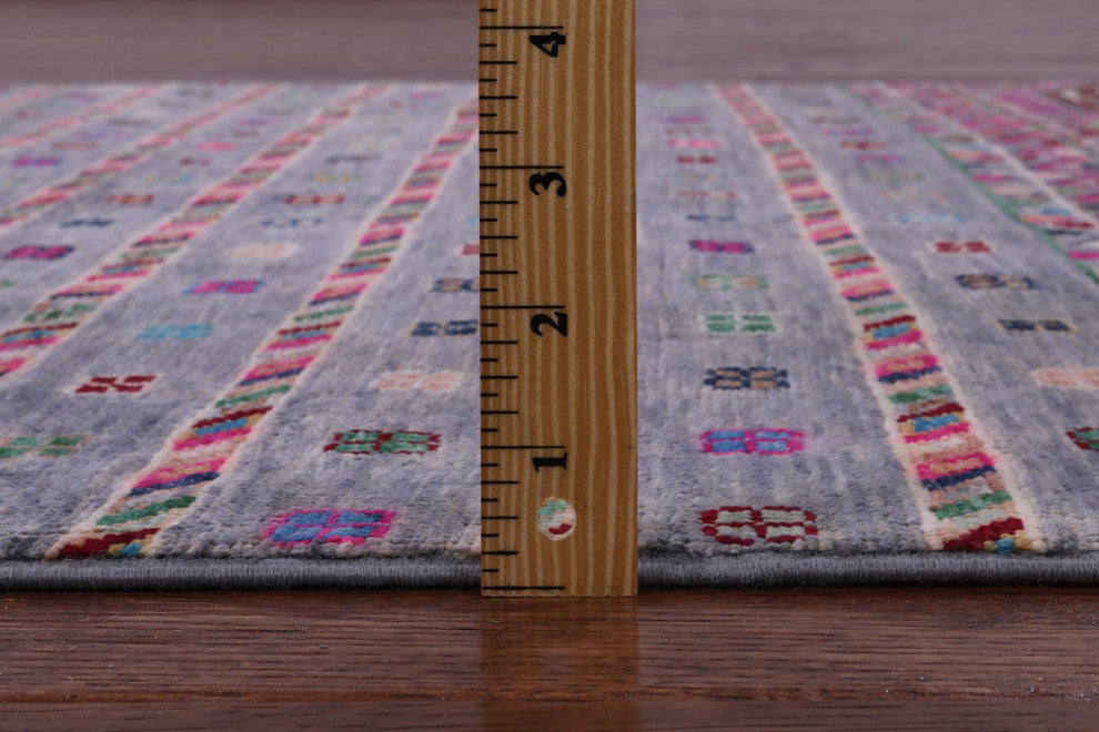 4' 1" X 6' 0" Khorjin Super Kazak Hand-Knotted Wool Rug - Q12570