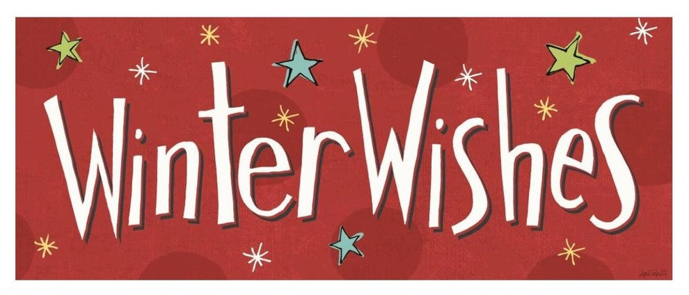 "Whimsy Winterland VIII" Digital Paper Print by Anne Tavoletti, 52"x22"