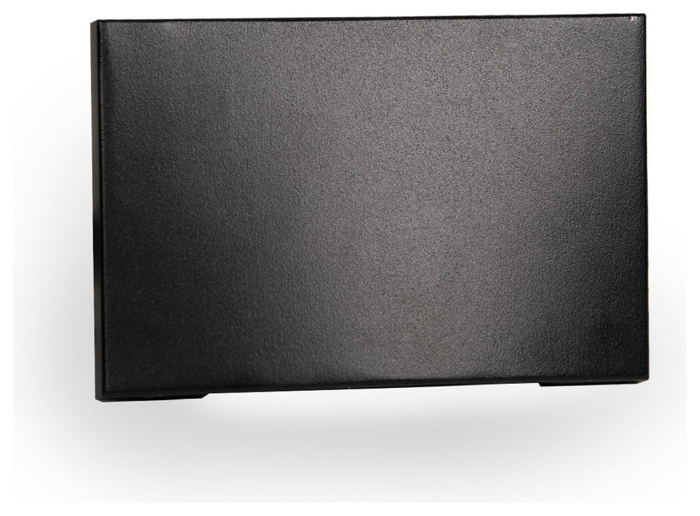 LED Horizontal Scoop Step and Wall Light, Black