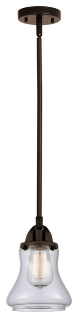 Bellmont Mini Pendant, Oil Rubbed Bronze, Clear, Clear