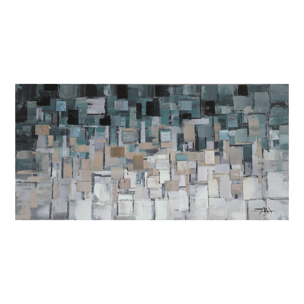 Contemporary Segments Wall Dcor - Multicolor