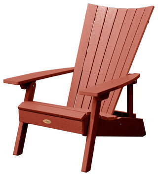 Manhattan Beach Adirondack Chair, Rustic Red