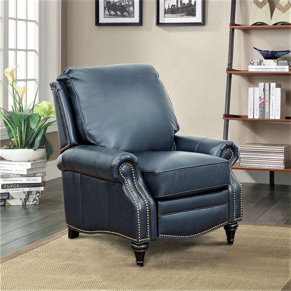 Avery Recliner, Shoreham Blue