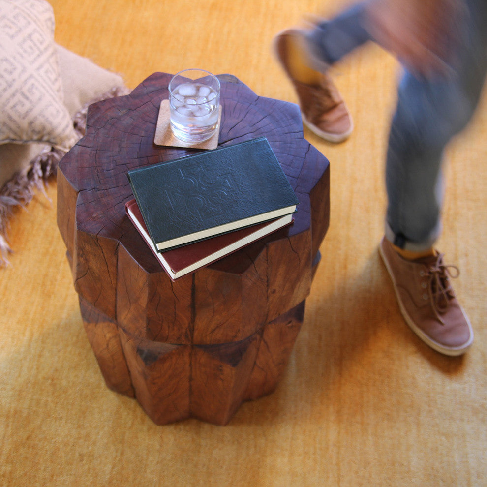 Estrella Side Table, Light Walnut
