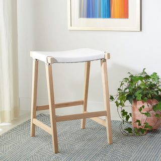 Safavieh Aariz Rectangle Counter Stool, White/Natural