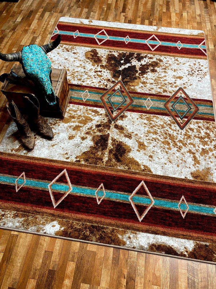 Fire Hide, Browns, 4'x5'