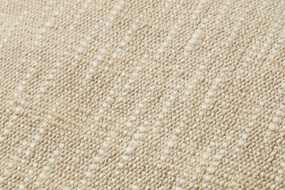 Angela Rose x Loloi Bella Sand / Natural 18'' x 18'' Cover, Down Pillow