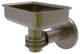 Continental Wall Mount Soap Dish Holder With Dotted Accents, Antique Brass
