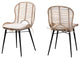 Sheryl Rattan Dining Chairs, Set of 2, Gray Wash