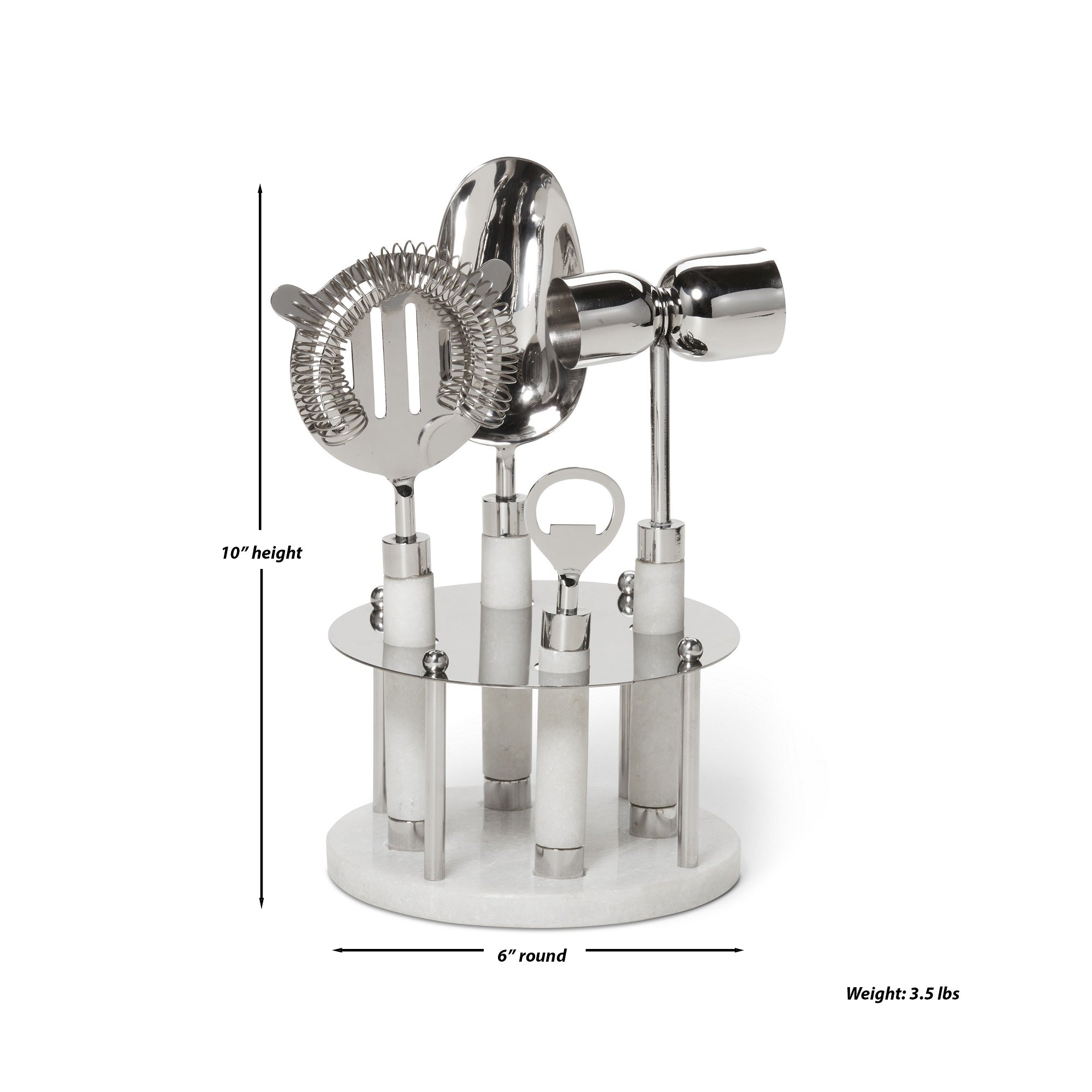 Roman Marble Bar Collection, Bar Tool Set