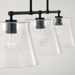 Capital Lighting 846931 Baker 3 Light 45"W Linear Chandelier - Brushed Nickel