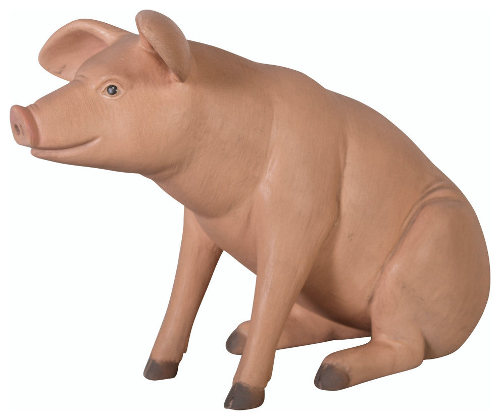 Sitting in Hog Heaven Pig Statue