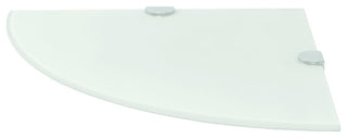 vidaXL Wall Corner Shelf Floating Shelf Display Shelf for Book White Glass