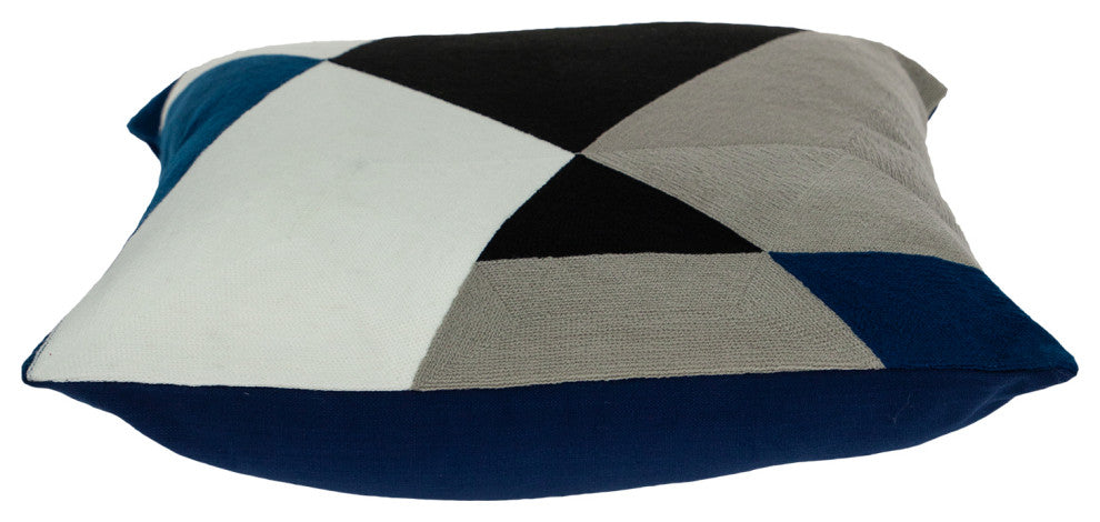 Parkland Collection Hexa Contemporary Multicolor Pillow Cover With Poly Insert