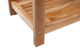 Nordic Style Natural Teak Spa Bench with Shelf, 35"