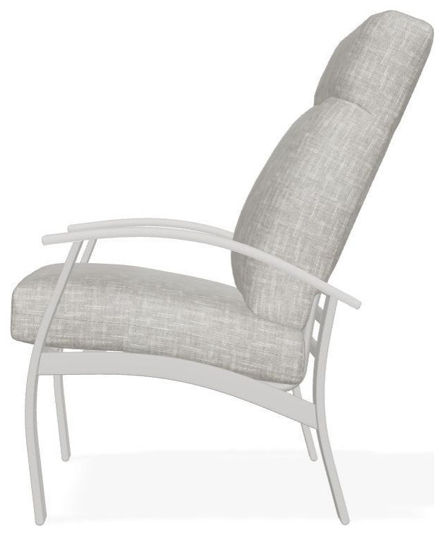 Belle Isle Cushion Outdoor Armchair, Hither Pewter/Snow