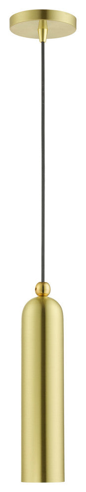 Satin Brass Mid Century Modern, Minimal, Urban, Scandinavian Pendant