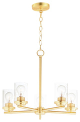 Maxim 10205CL Corona 5 Light 22"W Chandelier - Satin Brass