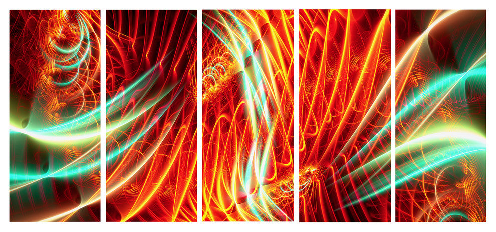 "Light Show Abstract" Canvas Painting