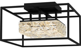 Quoizel PCDZ1716MBK LED Semi Flush Mount, Dazzle