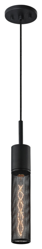 Sonneman 4941 Urban Edge 1 Light Pendant - Textured Black