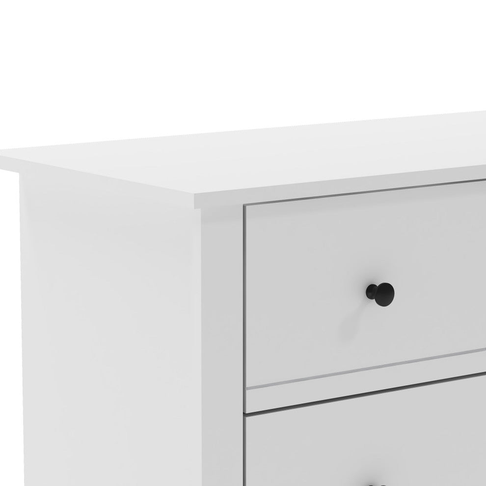 Genoa 5-Drawer Chest of Drawer 46.2"x17.1"x30.4", White