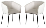 Avery Set of (2) Dining Chairs in Mist White Performance Fabric by Diamond Sofa
