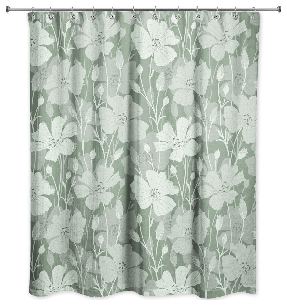 Floral Blooms 2 71x74 Shower Curtain