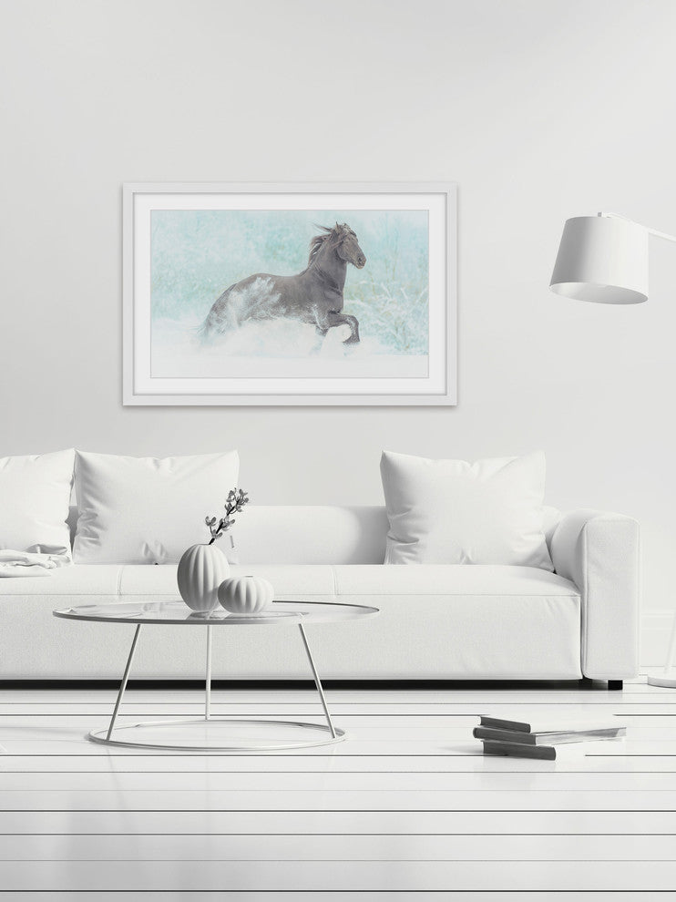 Marmont Hill, "Frolicking Equus" Framed Painting Print, 24x16