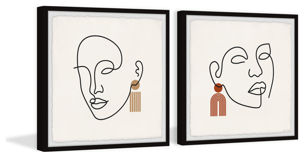 The Whispering Forces Diptych, 2-Piece Set, 32x32 Panels