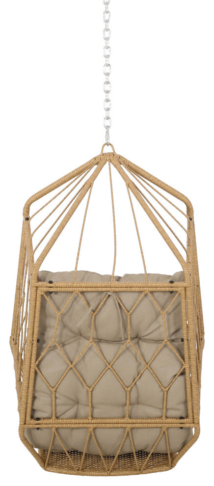 Mesena Outdoor/Indoor Wicker Hanging Chair with 8 Foot Chain (NO STAND)