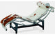 Le Corbusier LC4 Chaise Lounge, Genuine Cowhide