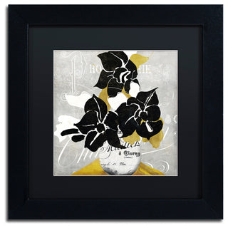 Color Bakery 'Georgette I' Art, Black Frame, Black Matte, 11"x11"