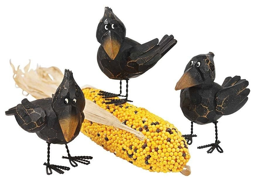 Myths and Legends Raven Statues