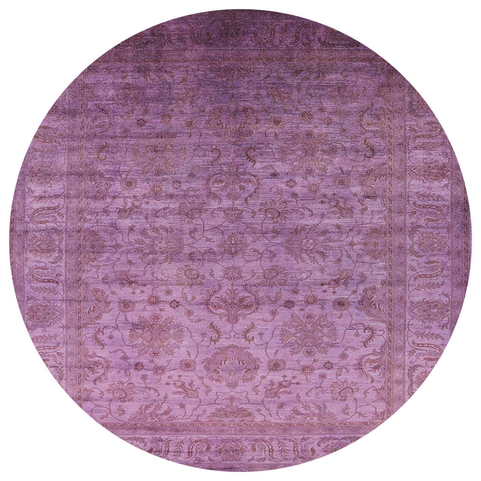 Ahgly Company Indoor Round Mid-Century Modern Area Rugs, 8' Round