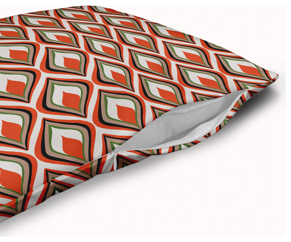 Feathers Accent Pillow With Removable Insert, Harvest Orange, 26"x26"