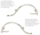 Curved Bathroom Shower Grab Bar w/ Toilet Paper Holder, Polished, Right-Handed