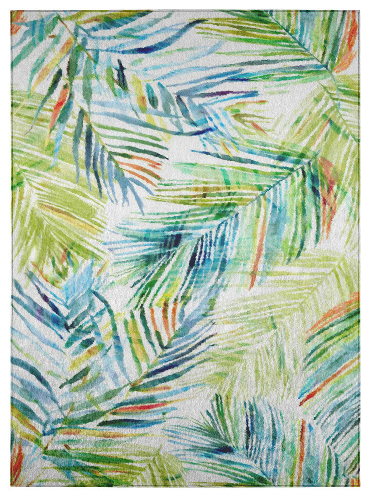 Indoor/Outdoor Tropics TC4 Meadow Machine Washable 5' x 7'6" Rug