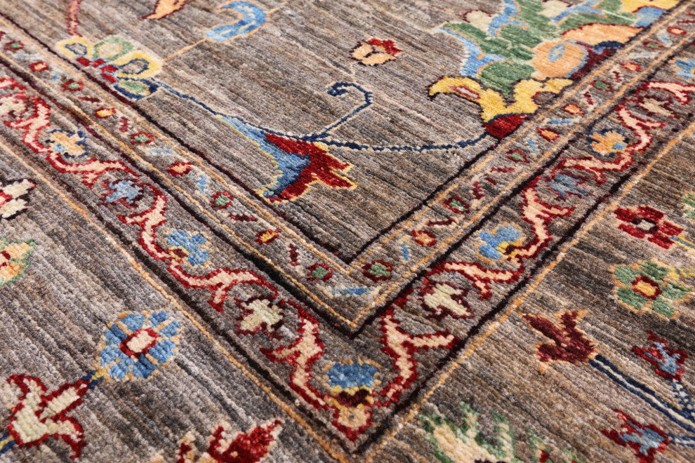 8' 0" X 10' 0" Persian Tabriz Handmade Wool Rug Q7294