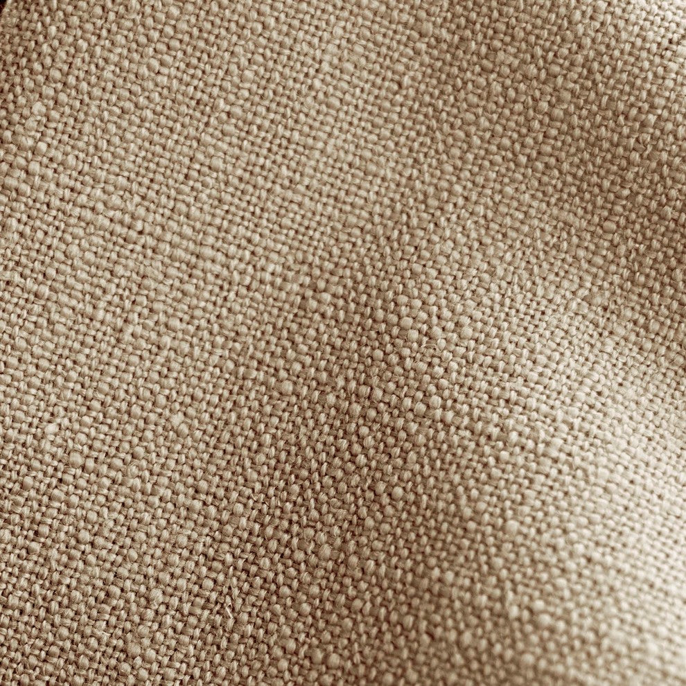 Maxwell Wingback Headboard, Linen Linen, Queen