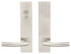 Oslo Lever, Tubular Dummy Entry With Dummy Cylinder, RH, Satin Stainless Steel