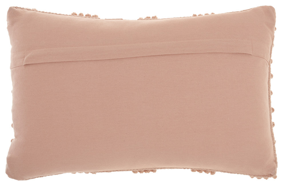 Mina Victory GC380 Throw Pillow, Blush, 12"X20"