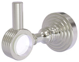 Pacific Grove Robe Hook with Groovy Accents, Satin Nickel
