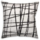 Black Scratch Throw Pillow, 16"x16"