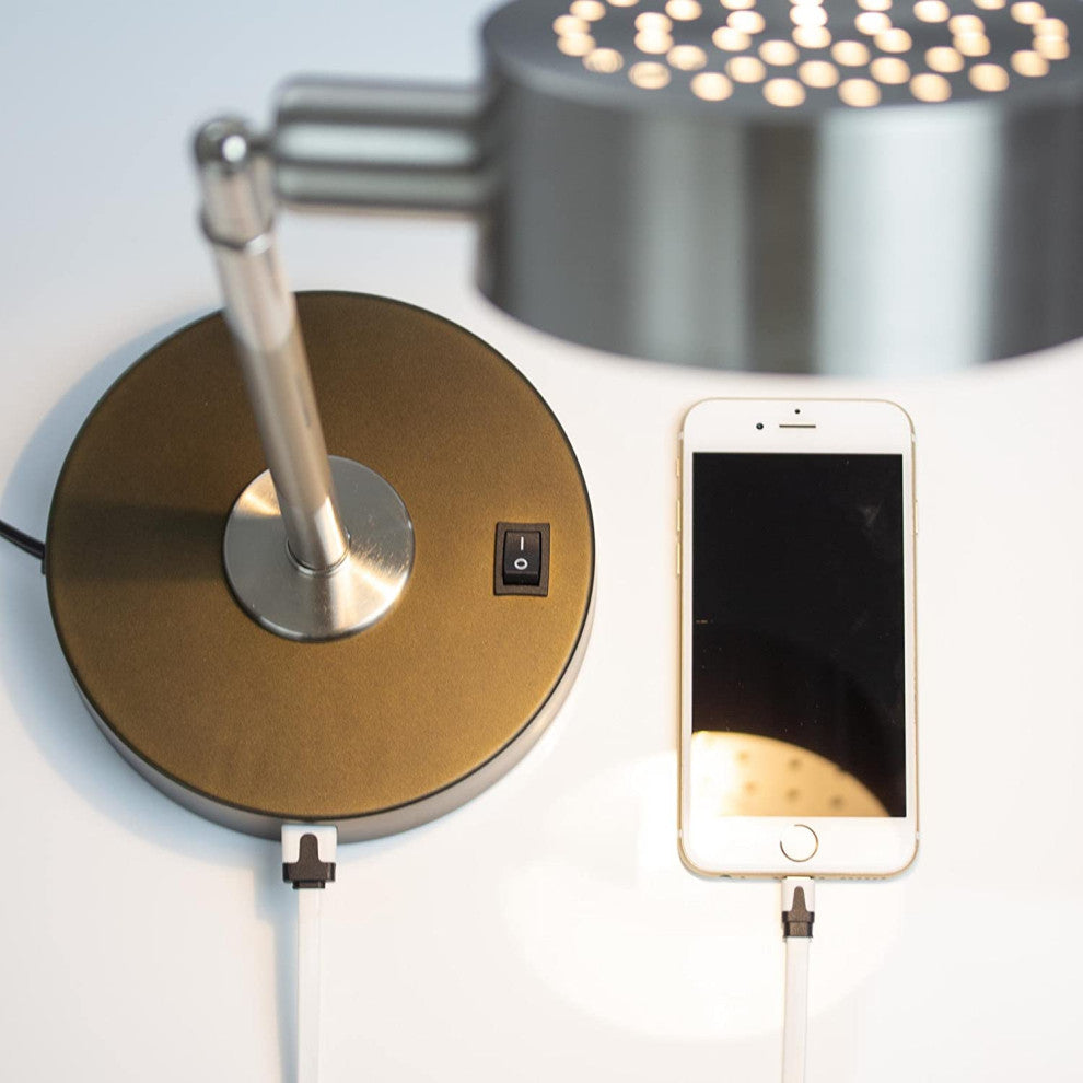 SINTECHNO S-3838SN Pivot Swivel  Desk Lamp with USB Port