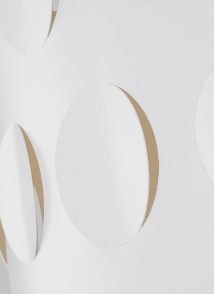 Dottie Large Flush Mount, Burnished Brass