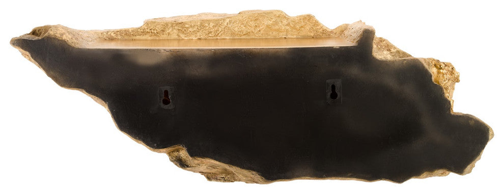 Boulder Shelf, Gold Leaf, Medium
