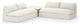Grant Outdoor 2 Pc Sec WithCoffee Tbl-Crm