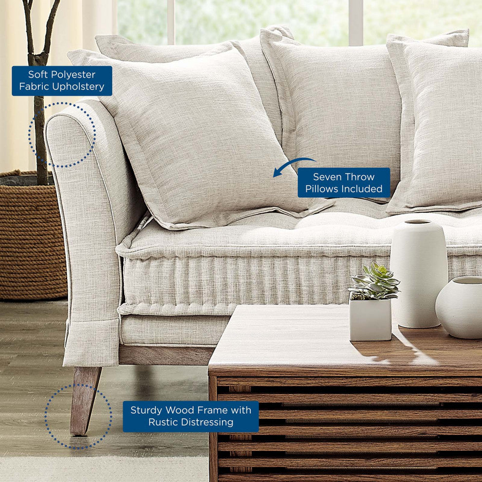 Rowan Fabric Sofa Beige