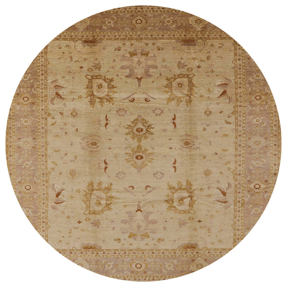 Ahgly Company Indoor Round Mid-Century Modern Area Rugs, 5' Round